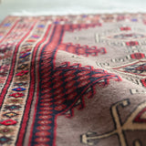 トライバル ラグ 120×85cm イラン手織り 一点物