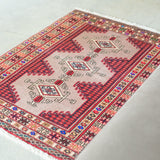 トライバル ラグ 120×85cm イラン手織り 一点物