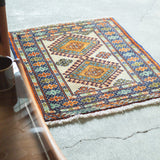 トライバル ラグ 90×70cm イラン手織り 一点物