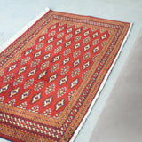 トライバル ラグ 131×63cm イラン手織り 一点物