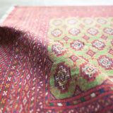 トライバル ラグ 126×66cm イラン手織り 一点物