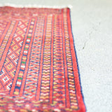 トライバル ラグ 126×66cm イラン手織り 一点物