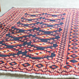 トライバル ラグ 88×62cm イラン手織り 一点物