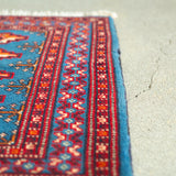 トライバルラグ 135×63cm イラン手織り 一点物