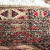 トライバル ラグ 112×60cm イラン手織り 一点物