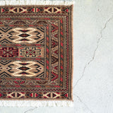 トライバル ラグ 112×60cm イラン手織り 一点物