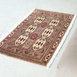 トライバル ラグ 112×60cm イラン手織り 一点物