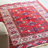 トライバル ラグ 137×110cm イラン手織り 一点物