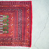 トライバル ラグ 115×55cm イラン手織り 一点物
