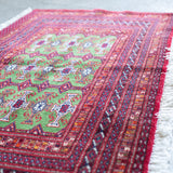 トライバル ラグ 115×55cm イラン手織り 一点物