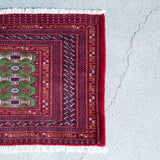 トライバル ラグ 115×55cm イラン手織り 一点物