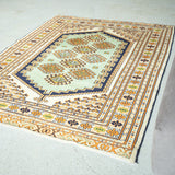トライバル ラグ 151×120cm イラン手織り 一点物
