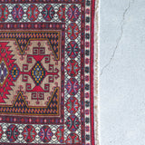 トライバル ラグ 130×100cm イラン手織り 一点物