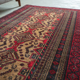 トライバル ラグ 204×109cm イラン手織り 一点物