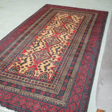 トライバル ラグ 204×109cm イラン手織り 一点物