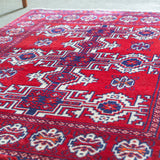 トライバル ラグ 107×86cm イラン手織り 一点物