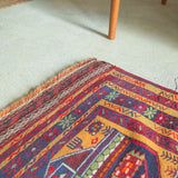 トライバル ラグ 130×92cm イラン手織り 一点物