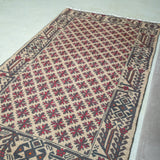 トライバル ラグ 185×105cm イラン手織り 一点物