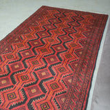 トライバル ラグ 207×108cm イラン手織り 一点物