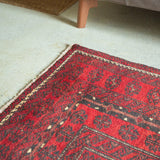 トライバル ラグ 220×105cm イラン手織り 一点物