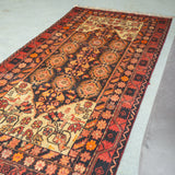 トライバル ラグ 200×103cm イラン手織り 一点物