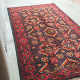 トライバル ラグ 183×105cm イラン手織り 一点物