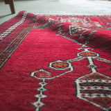 トライバル ラグ 155×106cm イラン手織り 一点物
