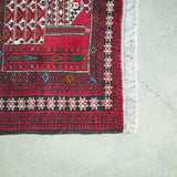トライバル ラグ 155×106cm イラン手織り 一点物