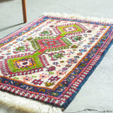 トライバル ラグ 100×61cm イラン手織り 一点物