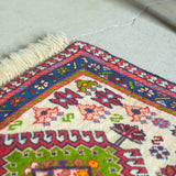 トライバル ラグ 100×61cm イラン手織り 一点物
