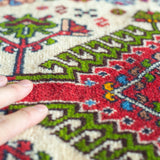 トライバル ラグ 100×61cm イラン手織り 一点物