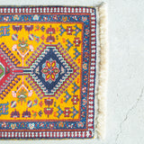 トライバル ラグ 92×60cm イラン手織り 一点物