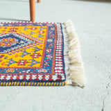 トライバル ラグ 92×60cm イラン手織り 一点物