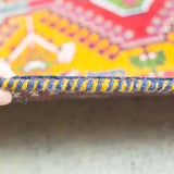 トライバル ラグ 92×60cm イラン手織り 一点物