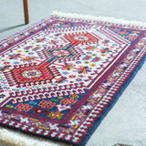 トライバル ラグ 102×62cm イラン手織り 一点物
