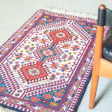 トライバル ラグ 102×62cm イラン手織り 一点物