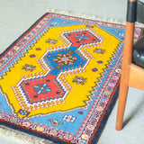 トライバル ラグ 100×61cm イラン手織り 一点物