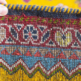 トライバル ラグ 100×61cm イラン手織り 一点物