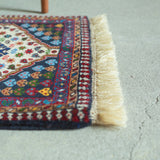 トライバル ラグ 100×61cm イラン手織り 一点物