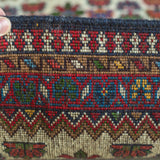 トライバル ラグ 100×61cm イラン手織り 一点物