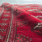 トライバル ラグ 110×85cm イラン手織り 一点物