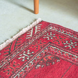 トライバル ラグ 110×85cm イラン手織り 一点物