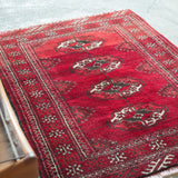 トライバル ラグ 110×85cm イラン手織り 一点物