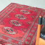 トライバル ラグ 110×85cm イラン手織り 一点物