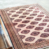 Tribal Rug 123×90cm 手織りトライバルラグ トルクメン