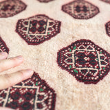 Tribal Rug 123×90cm 手織りトライバルラグ トルクメン