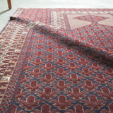 トライバル ラグ 130×93cm イラン手織り 一点物