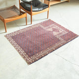トライバル ラグ 130×93cm イラン手織り 一点物