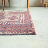 トライバル ラグ 130×93cm イラン手織り 一点物