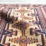Tribal Rug 70×60cm 手織りトライバルラグ トルクメン